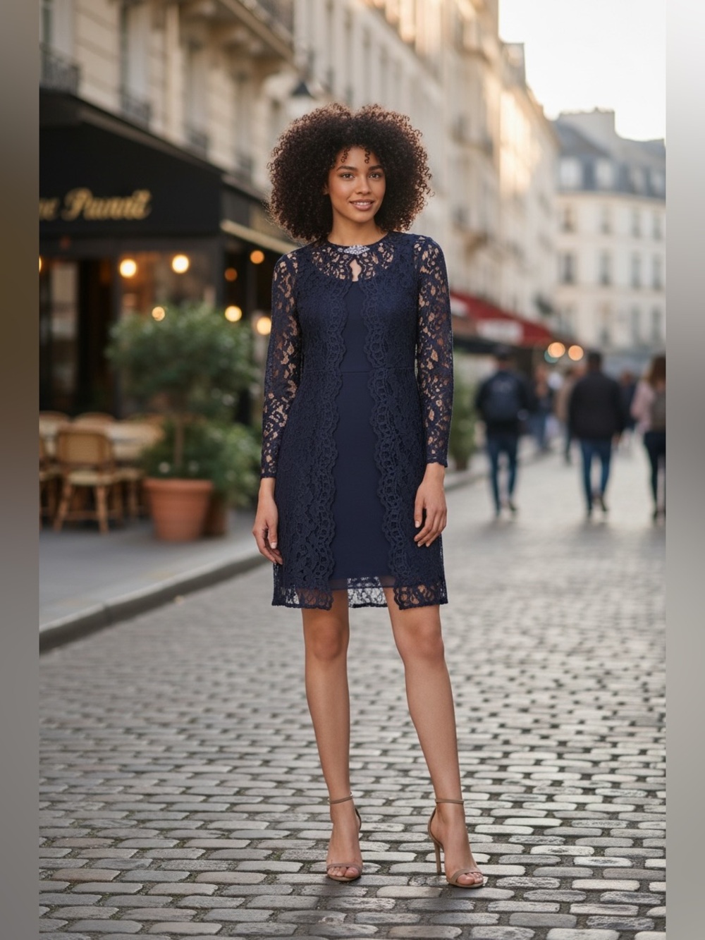 Chetta B Women's Lace Jacket Dress